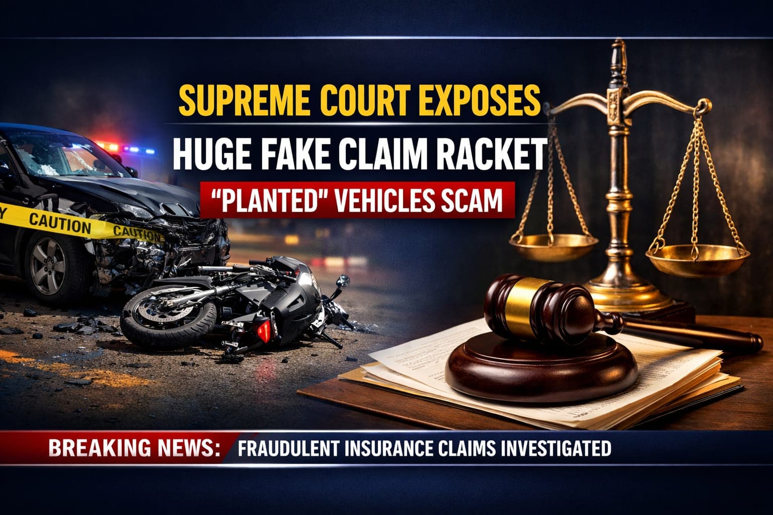 Supreme Court Flags Pan-India Racket of ‘Planted’ Vehicles in Fake Insurance Claims; Calls for Nationwide Scrutiny