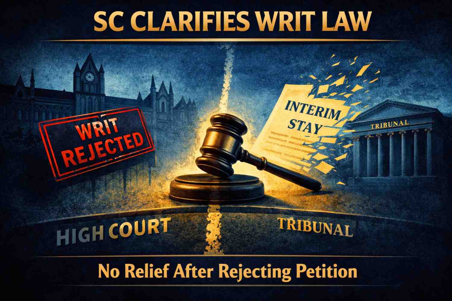 Supreme Court Disapproves High Courts Granting Interim Relief After Rejecting Writ Petitions