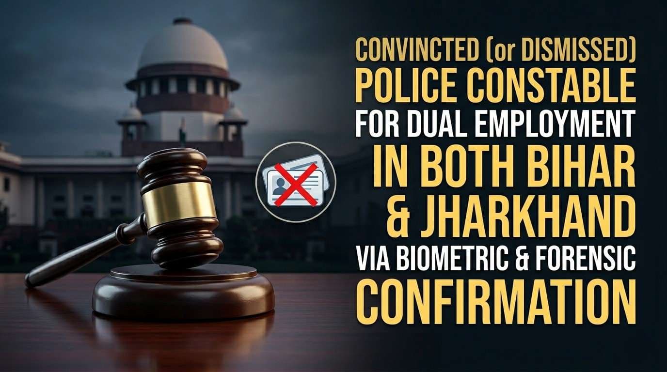 SC Orders Dismissal, Criminal Action Against Cop For Dual Job