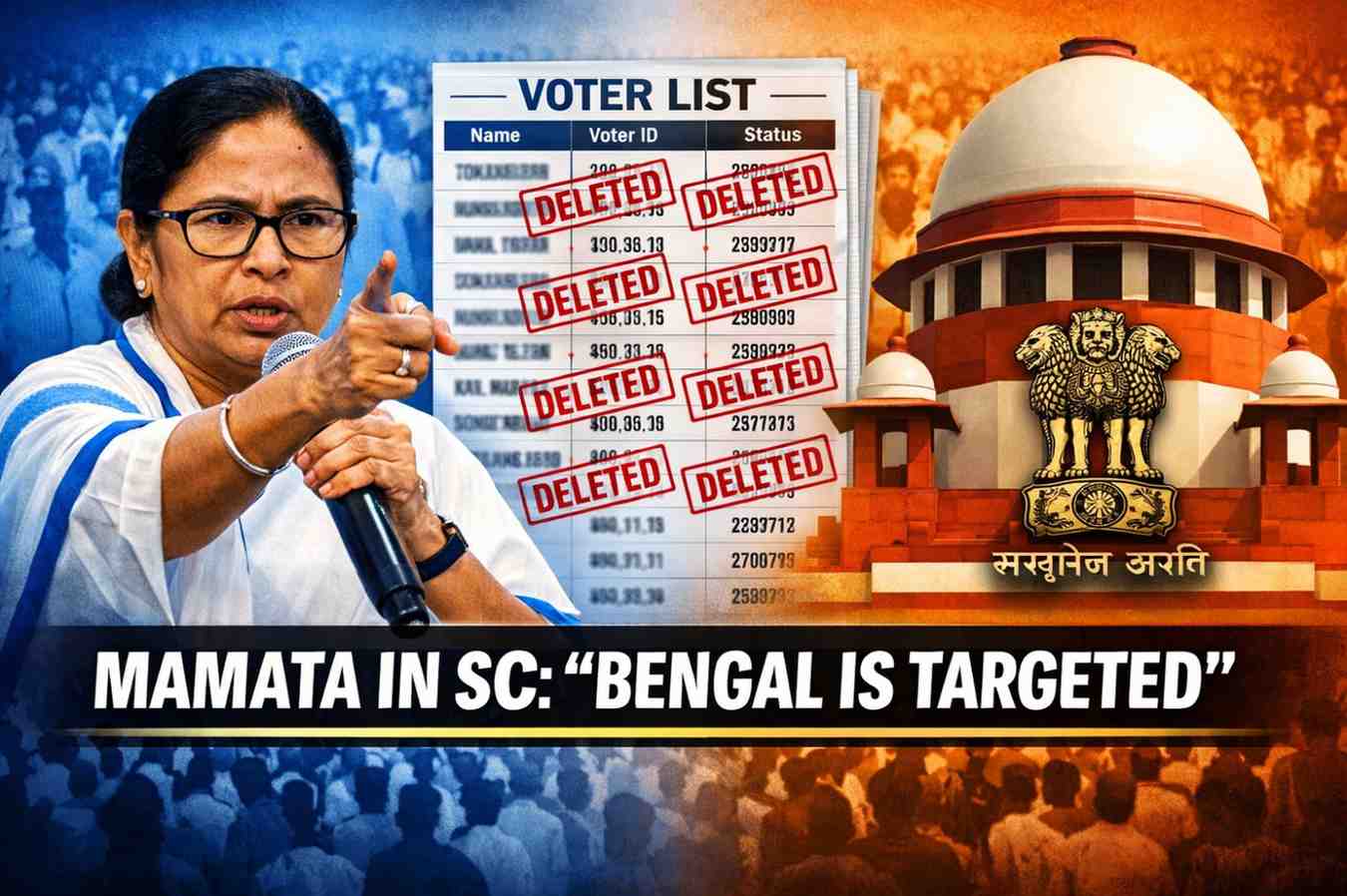 ‘Bengal Is Targeted, Justice is Crying’: Mamata Banerjee Makes Historic Personal Plea in SC Against ECI