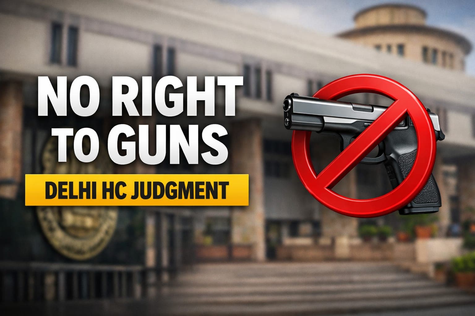 No Fundamental Right to Own Guns: Delhi High Court Rules That Firearm Licensing is Entirely Under Executive Discretion