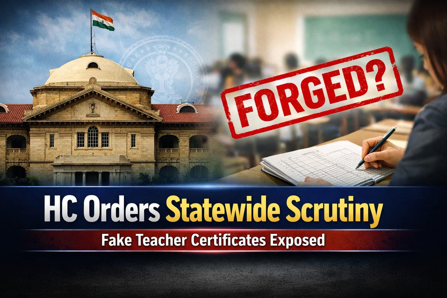 Allahabad HC Orders Statewide Scrutiny of Teacher Appointments Over Fake Certificates