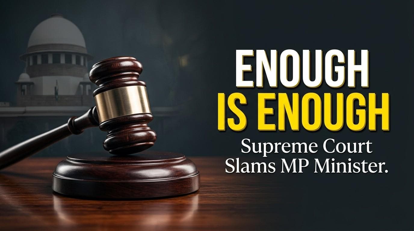 "Enough is Enough": SC Slams MP Govt Over Minister's Remarks on Col. Sofiya Qureshi