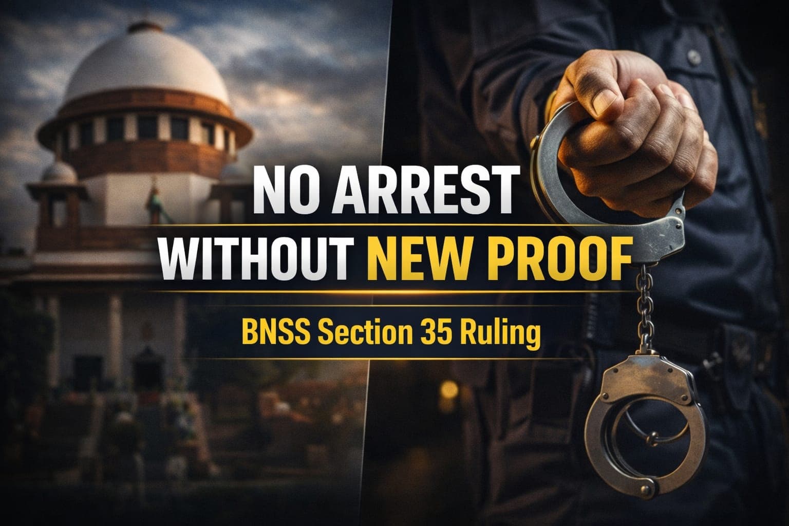 Supreme Court Sets New Bar for Arrests: Police Need 'Fresh Material' to Arrest Under BNSS Section 35(6)