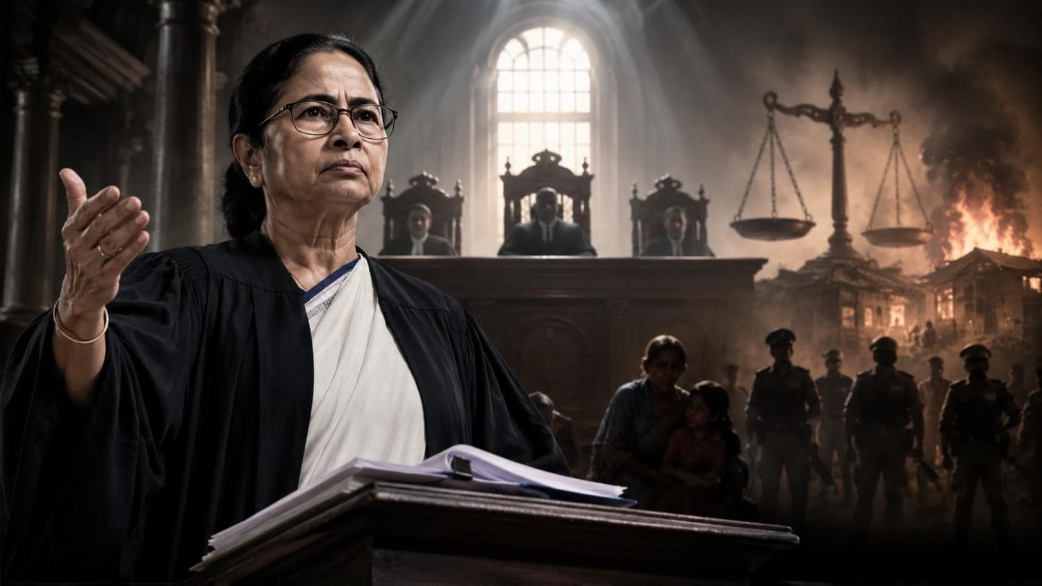 Mamata Banerjee Returns as Lawyer to Fight Post-Poll Violence Case