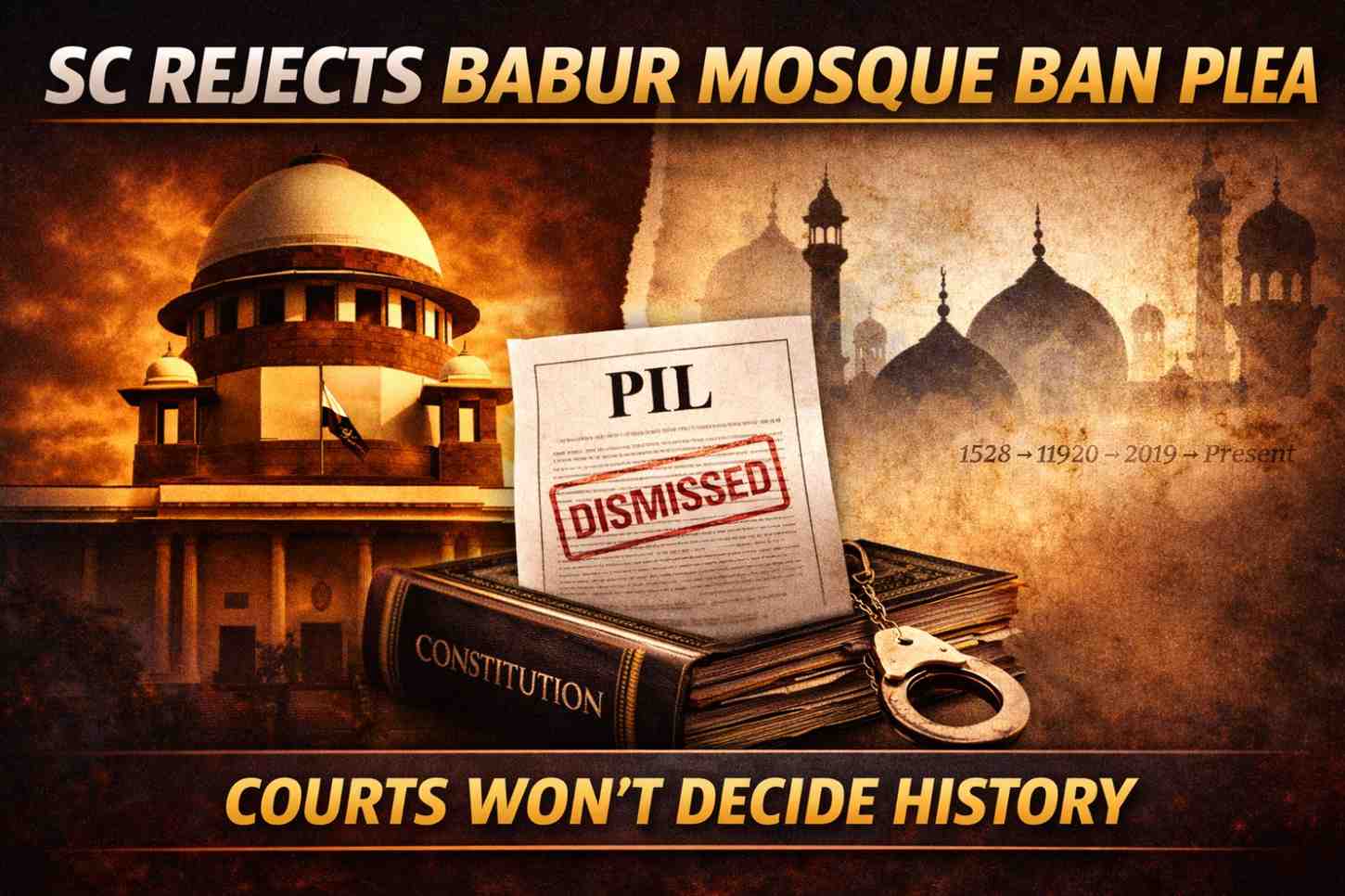SC Rejects Plea To Ban Mosques Named After Babur Across India