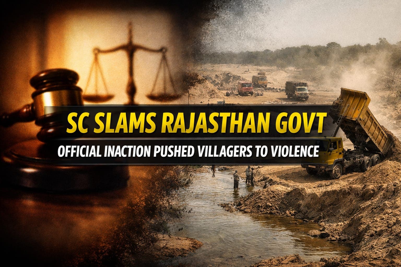 Supreme Court Slams Rajasthan Authorities Over Illegal Sand Mining; Says Official Inaction Forced Villagers Toward Violence
