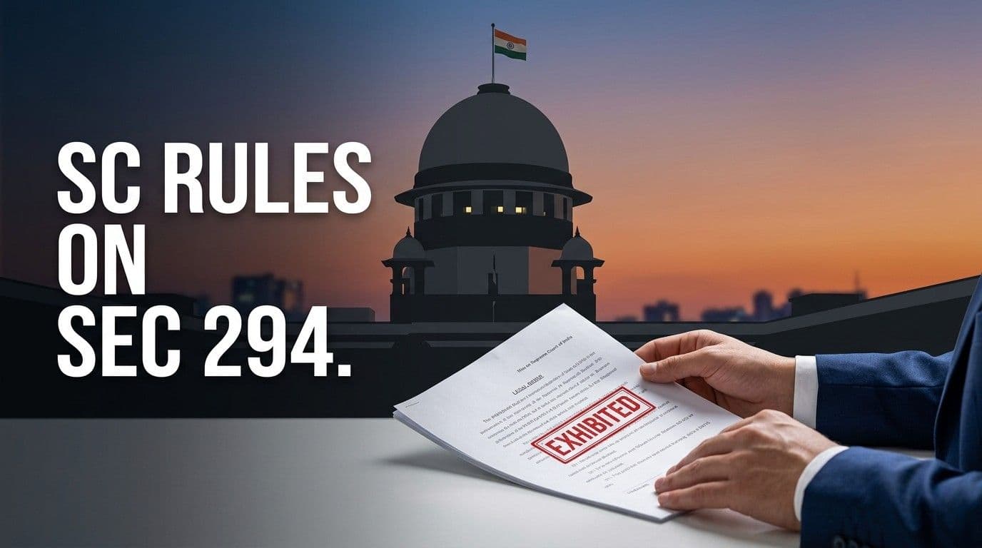 Supreme Court Simplifies Evidence: No Formal Proof Needed for Chargesheet Documents