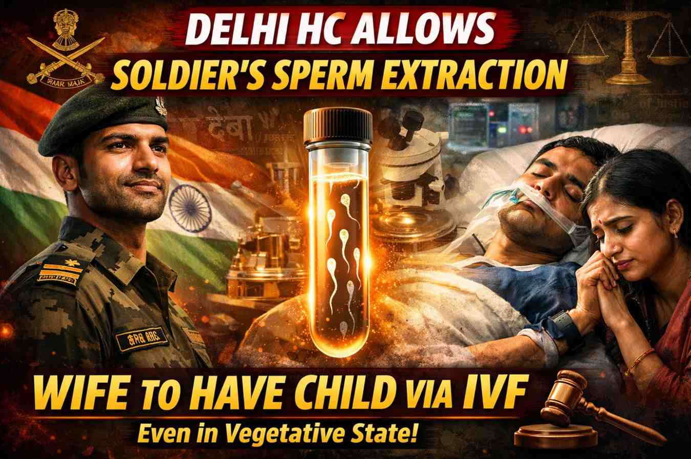 Delhi HC Allows Sperm Retrieval from Soldier in Vegetative State