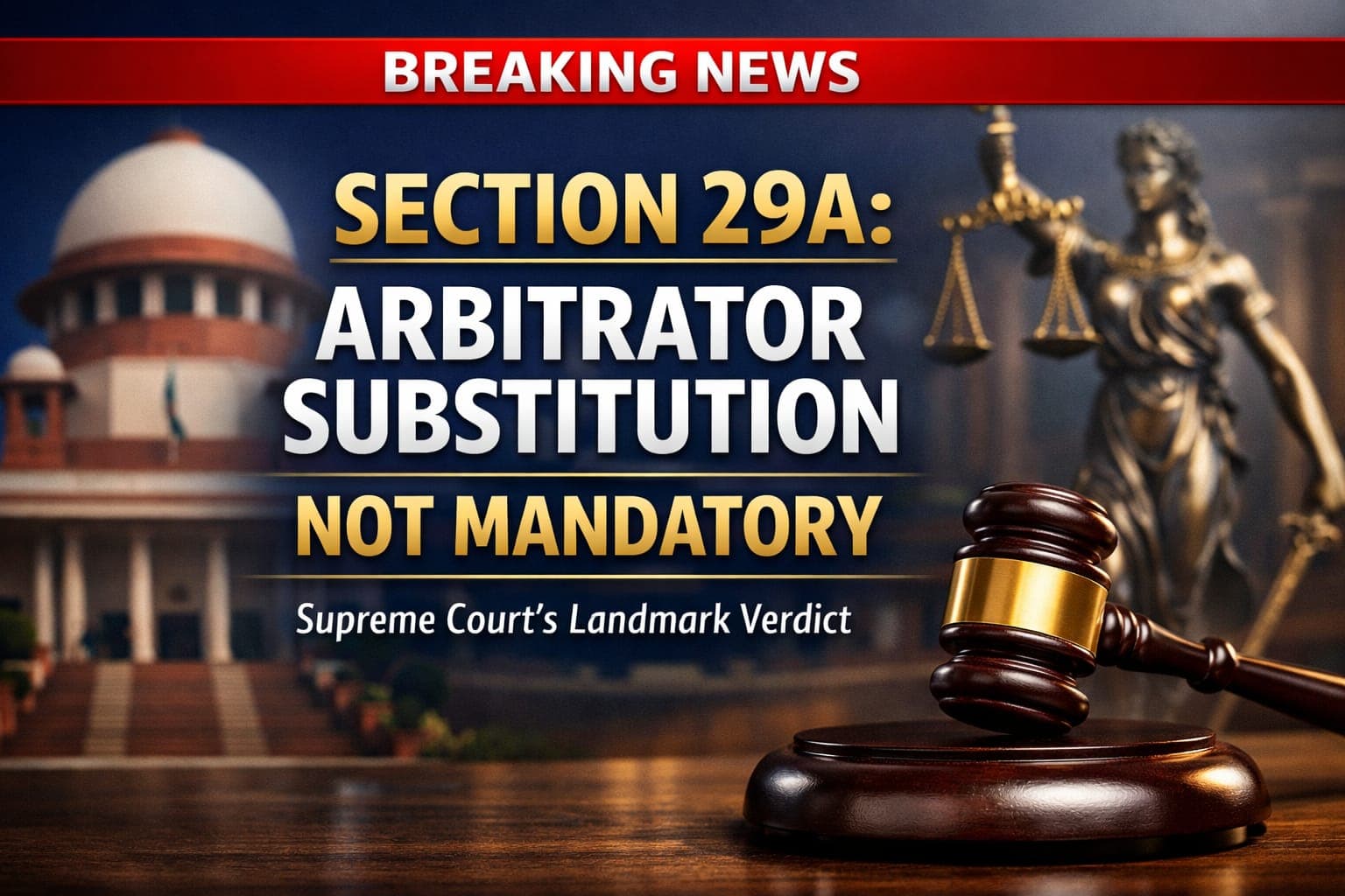 Substitution of Arbitrator Not Mandatory on Termination of Mandate Under Section 29A: Supreme Court Clarifies