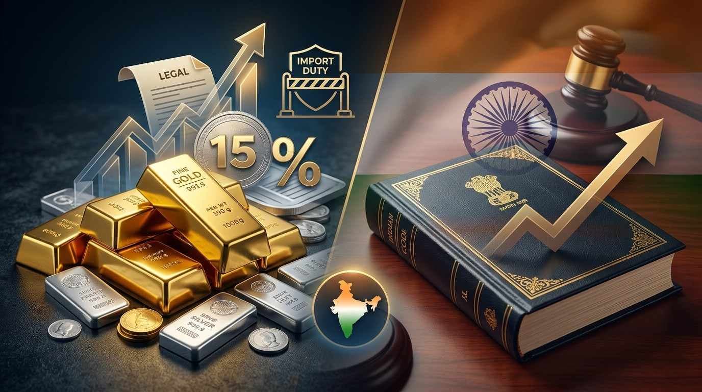 India Hikes Gold & Silver Import Duty to 15%: Impact Explained