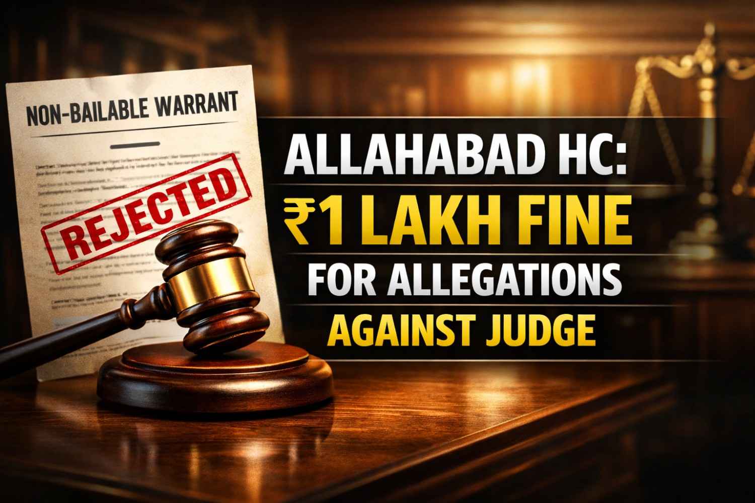 Allahabad High Court Imposes ₹1 Lakh Fine for 'Reckless' Allegations Against Trial Judge; Slams 'Persuasion' Claim