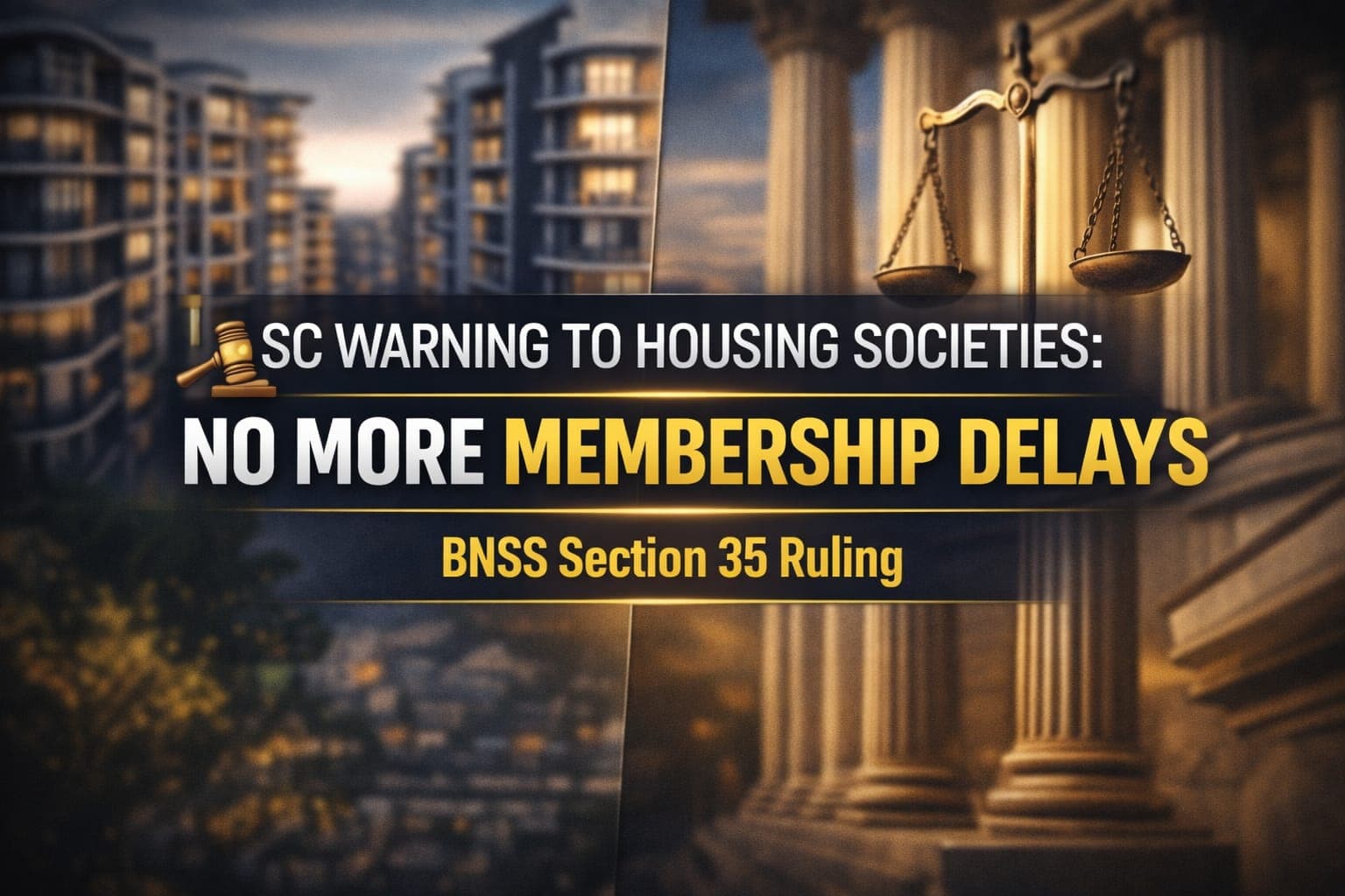 Housing Societies Cannot Stall Membership Indefinitely: Supreme Court Rules Statutory Authorities Can Intervene