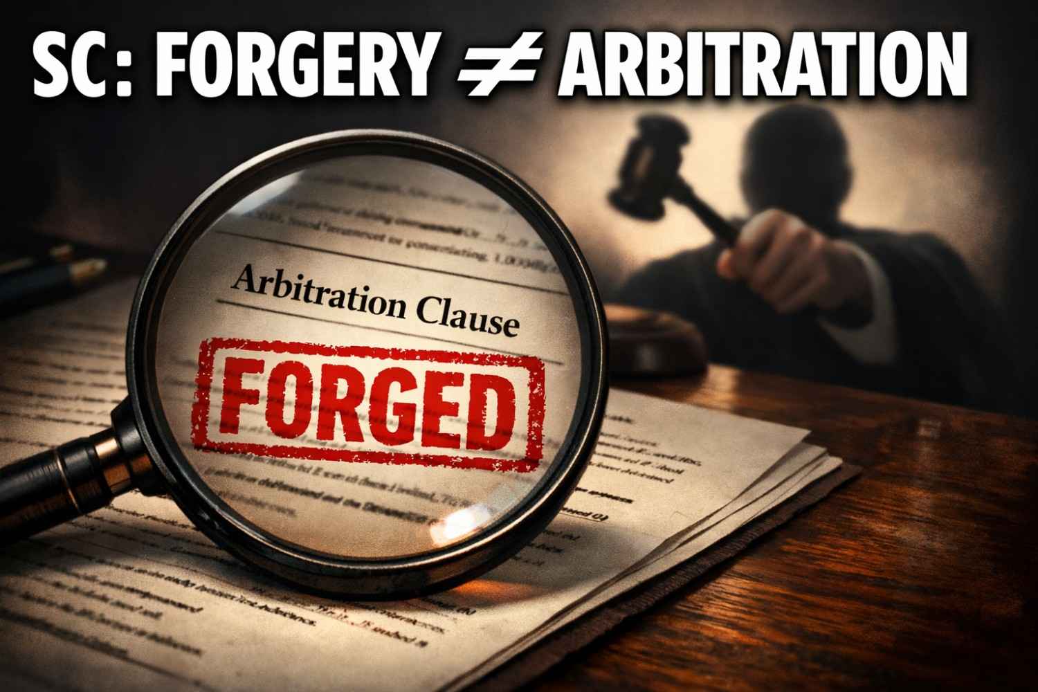 Supreme Court: Disputes Involving "Forged" Arbitration Agreements Are Not Arbitrable