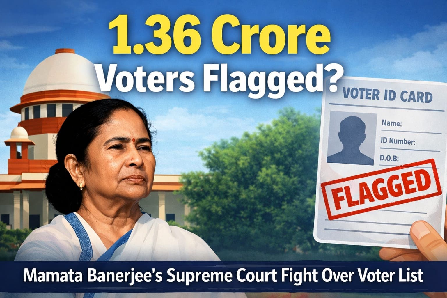 "Halt Voter Deletions": Mamata Banerjee Moves Supreme Court Ahead of Key Hearing on Bengal Electoral Rolls