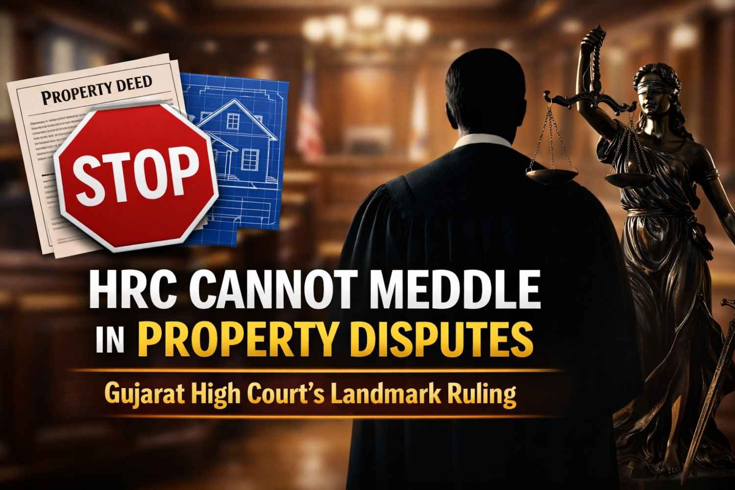 Human Rights Commission Cannot Meddle in Private Property Disputes: Gujarat High Court Issues Stern Directions to Prevent ‘Jurisdictional Overreach’