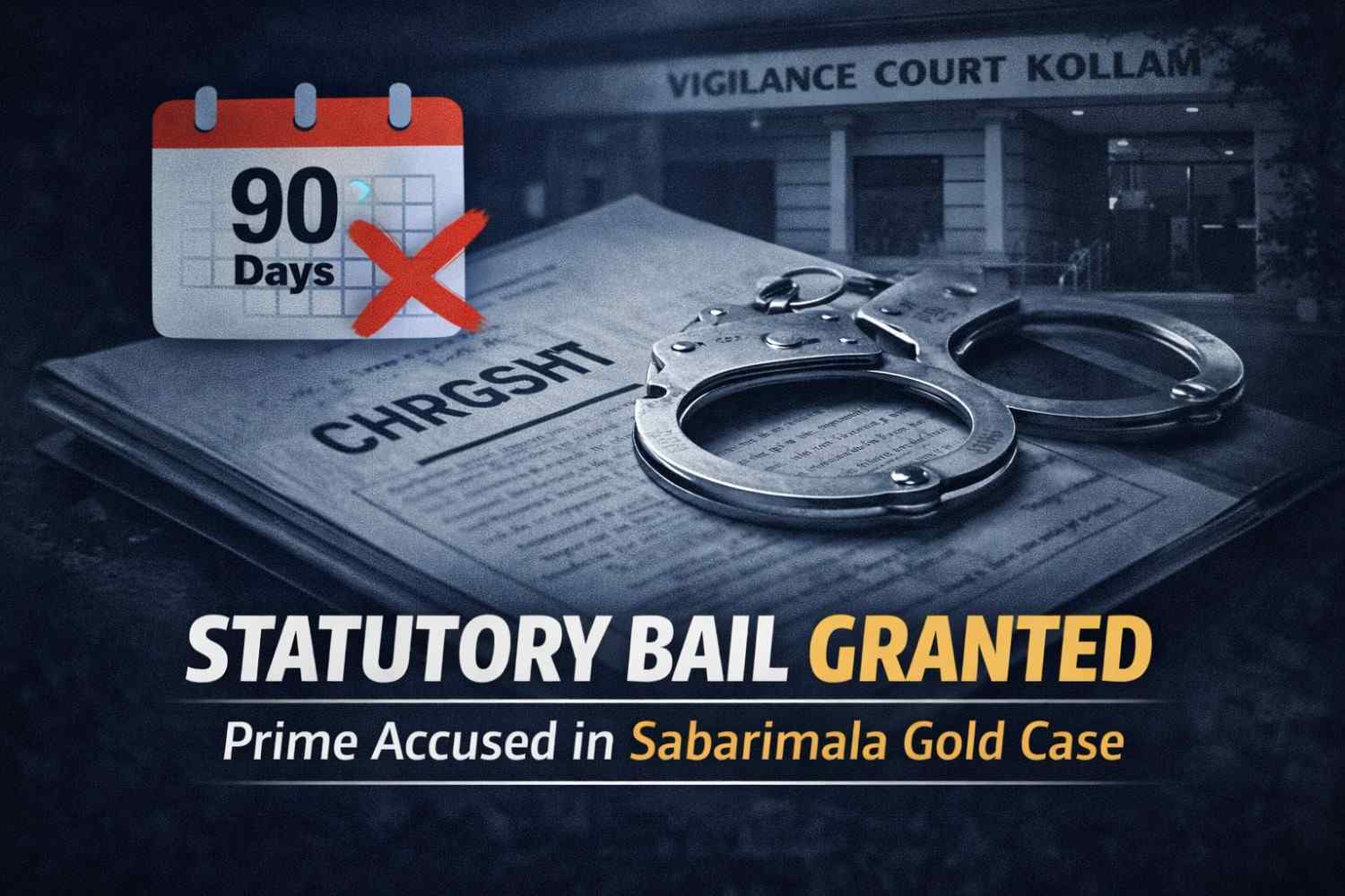 Kerala Vigilance Court Grants Bail to Prime Accused in Sabarimala Gold Theft
