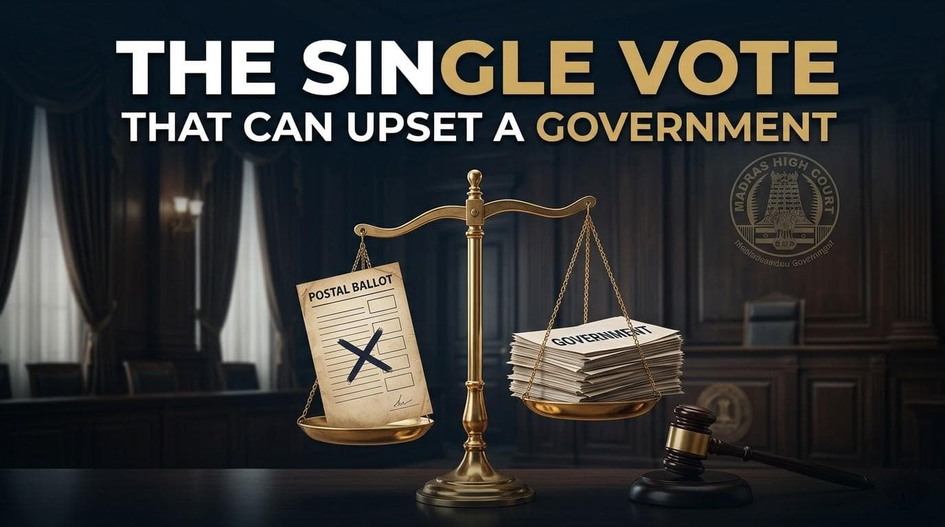 Madras HC: Courts Cannot Be Silent When One Vote Decides Government's Fate