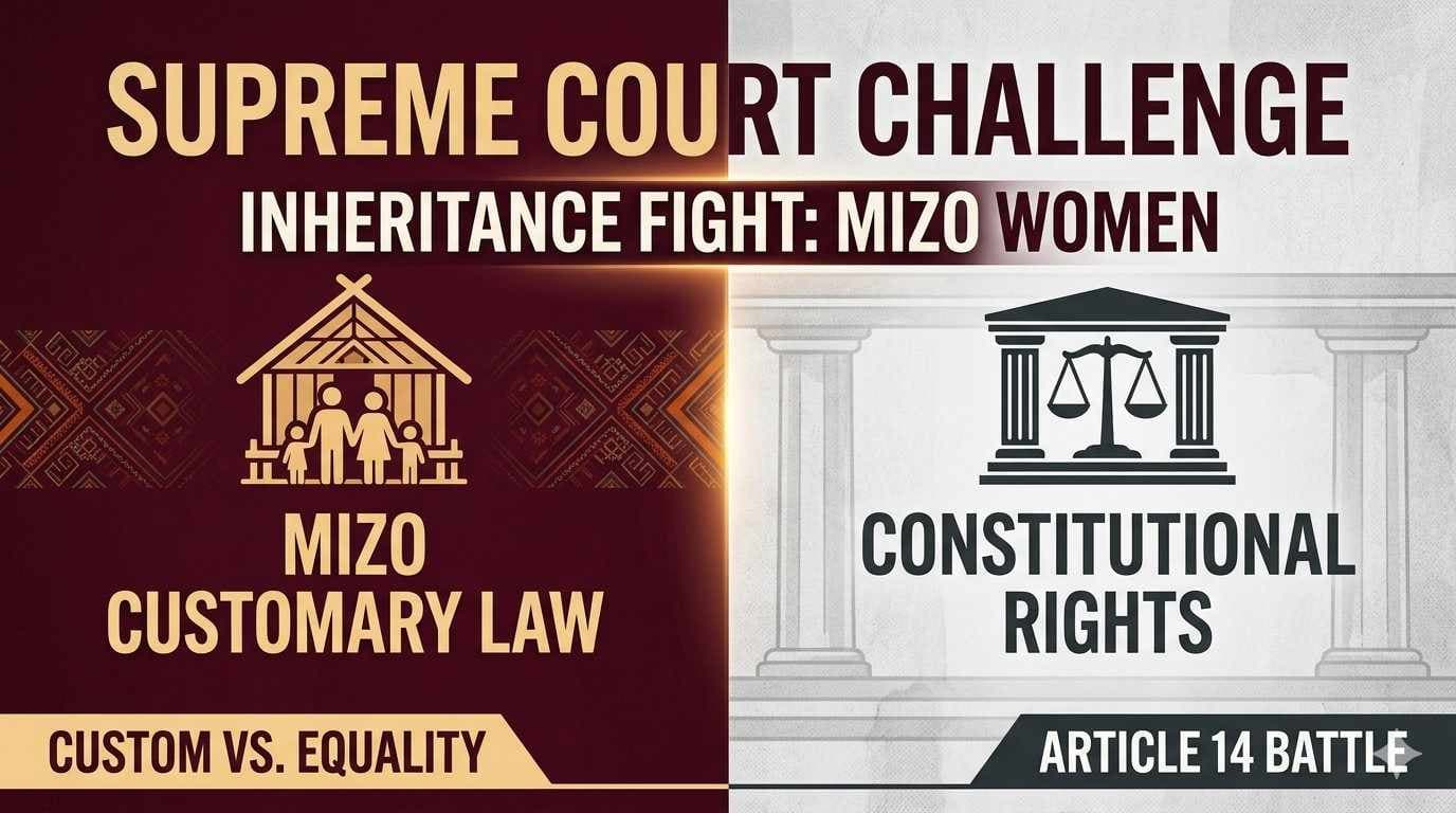 Mizoram Inheritance Law Challenged: SC Plea Decries Discrimination Against Mizo Women
