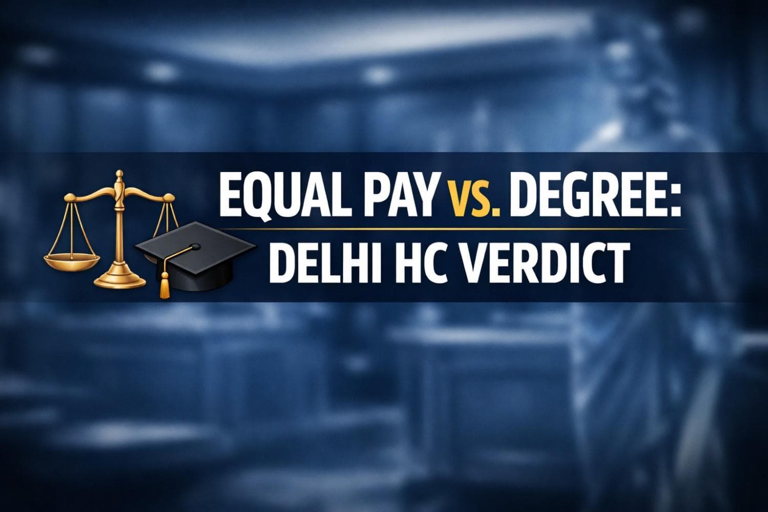 Equal Pay For Equal Work Requires ‘Wholesale Identity’: Delhi High Court Rules Educational Qualifications Justify Pay Disparity