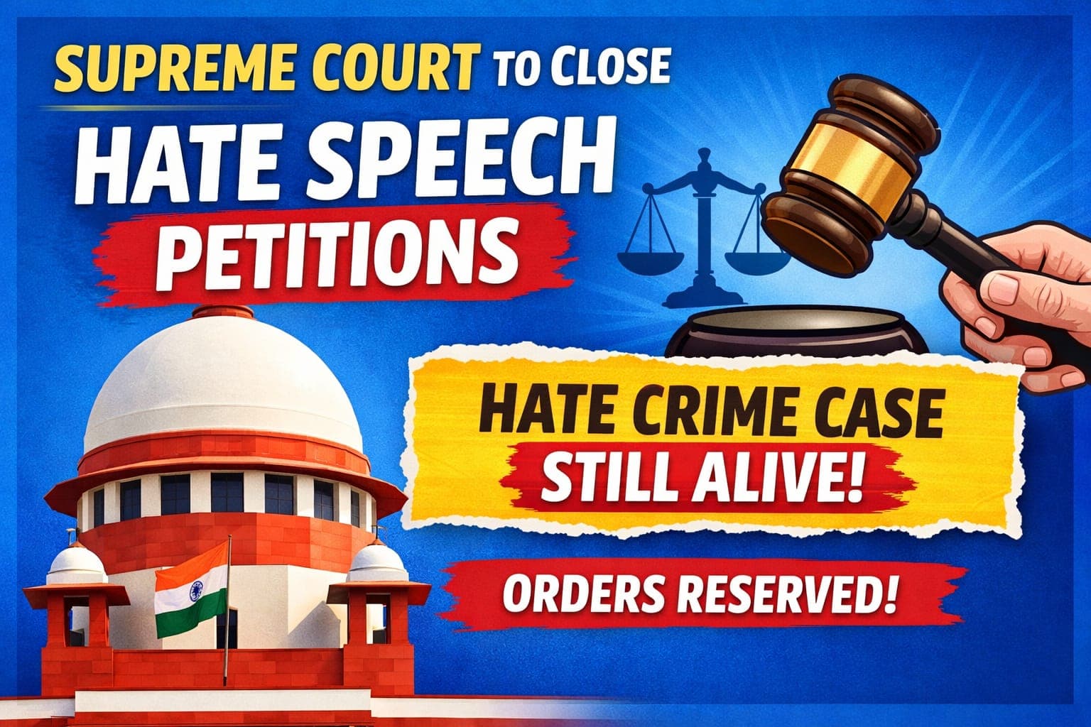 Supreme Court To Close Batch Of Hate Speech Petitions; Orders Reserved, Specific ‘Hate Crime’ Case Kept Alive