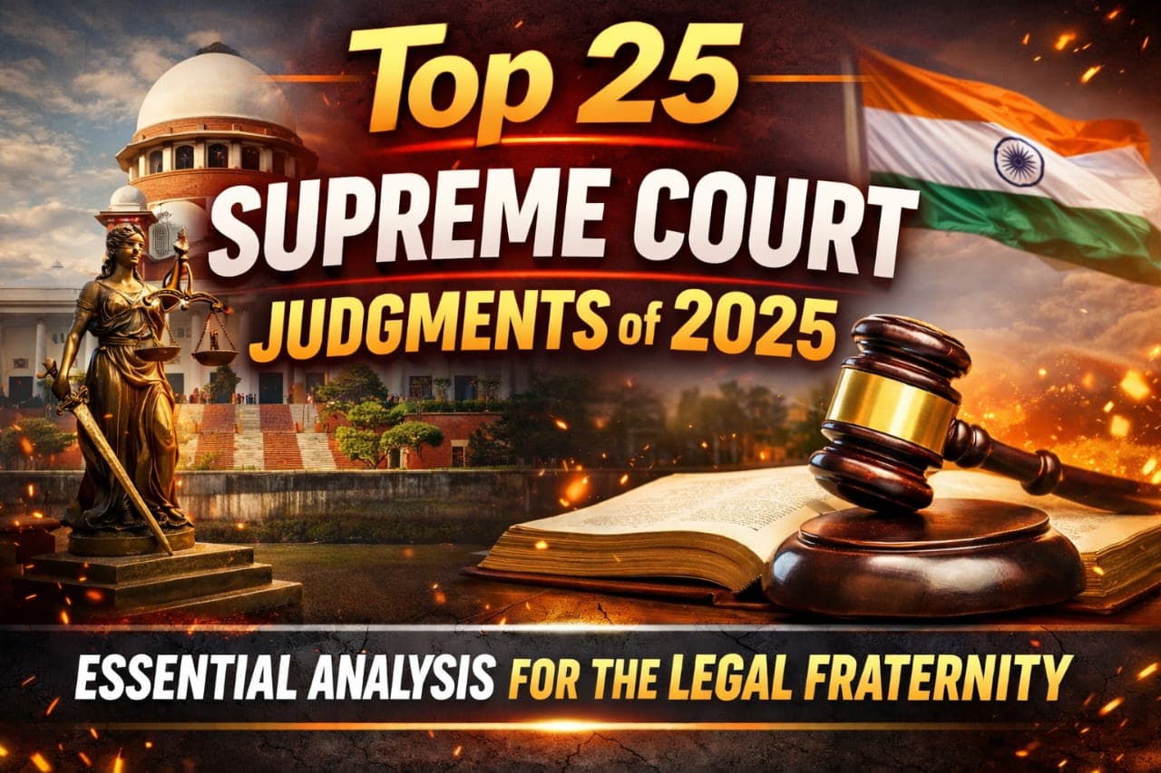 Top 25 Supreme Court Judgments of 2025: Essential Analysis for the Legal Fraternity