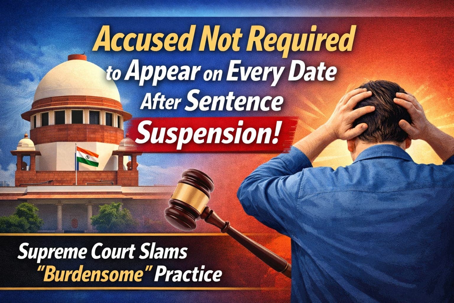 Accused Not Required to Appear on Every Date After Sentence Suspension; Supreme Court Slams "Burdensome" Practice