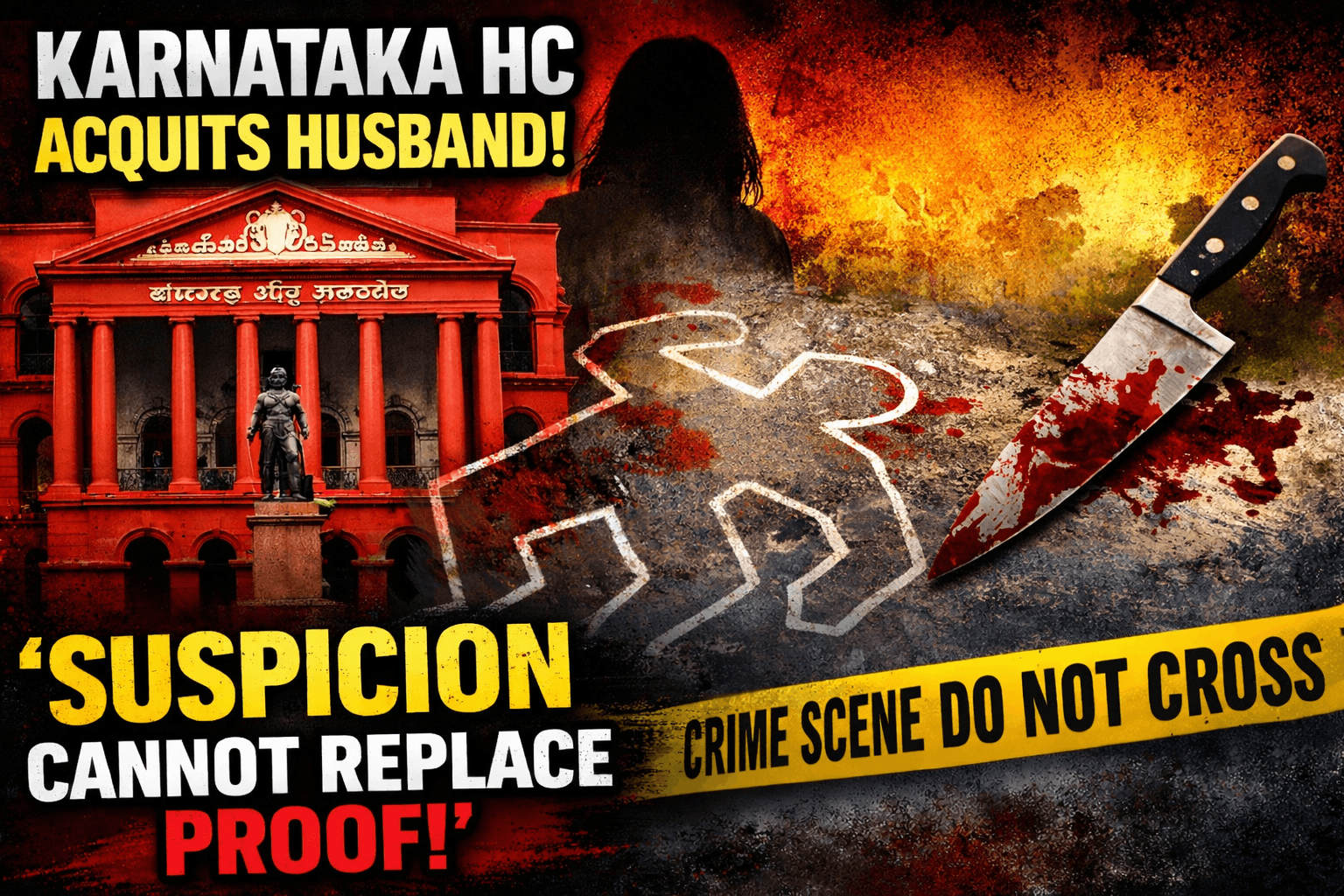 Karnataka HC Acquits Husband in Brutal Murder Case: 'Suspicion, However Strong, Cannot Replace Proof'