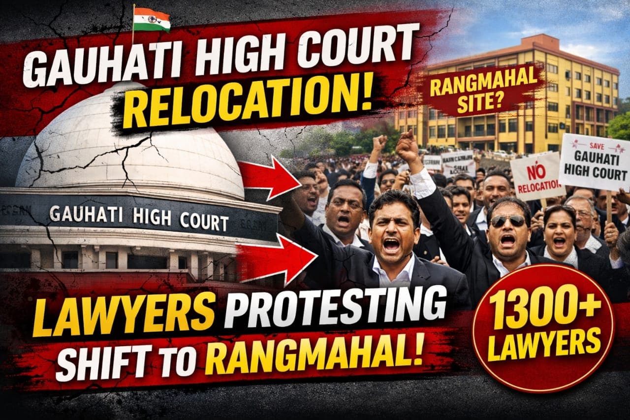 Gauhati High Court Relocation: Why 1,300+ Lawyers are Protesting the Shift to Rangmahal