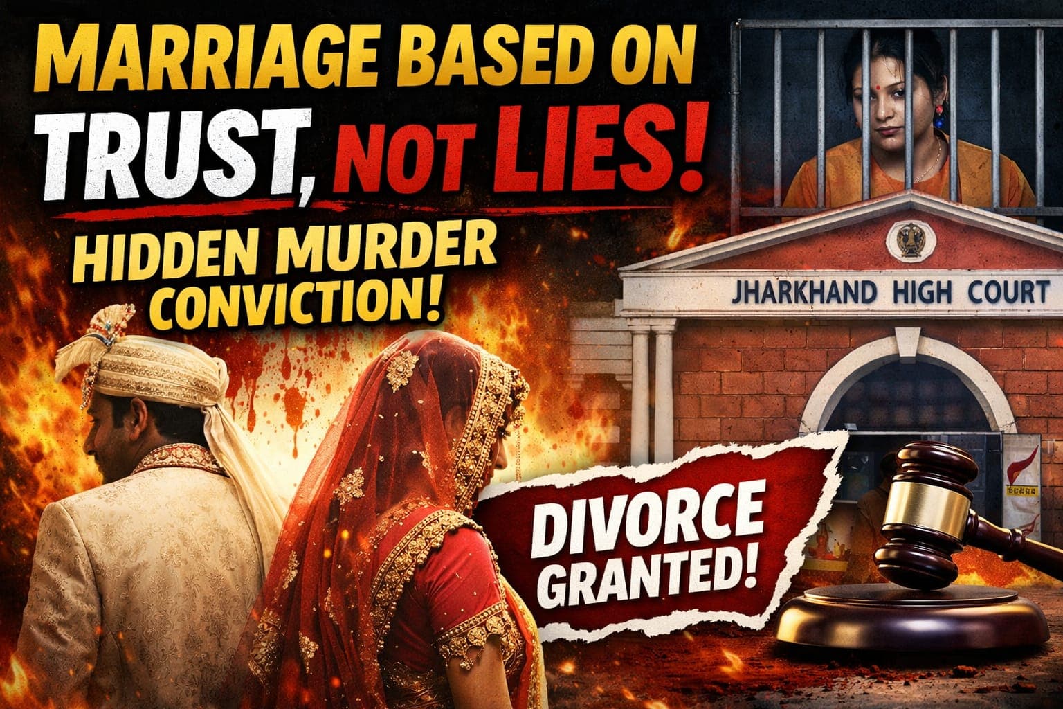 Marriage Built on Trust, Not Lies: Jharkhand High Court Upholds Divorce Over Wife's Suppressed Murder Conviction