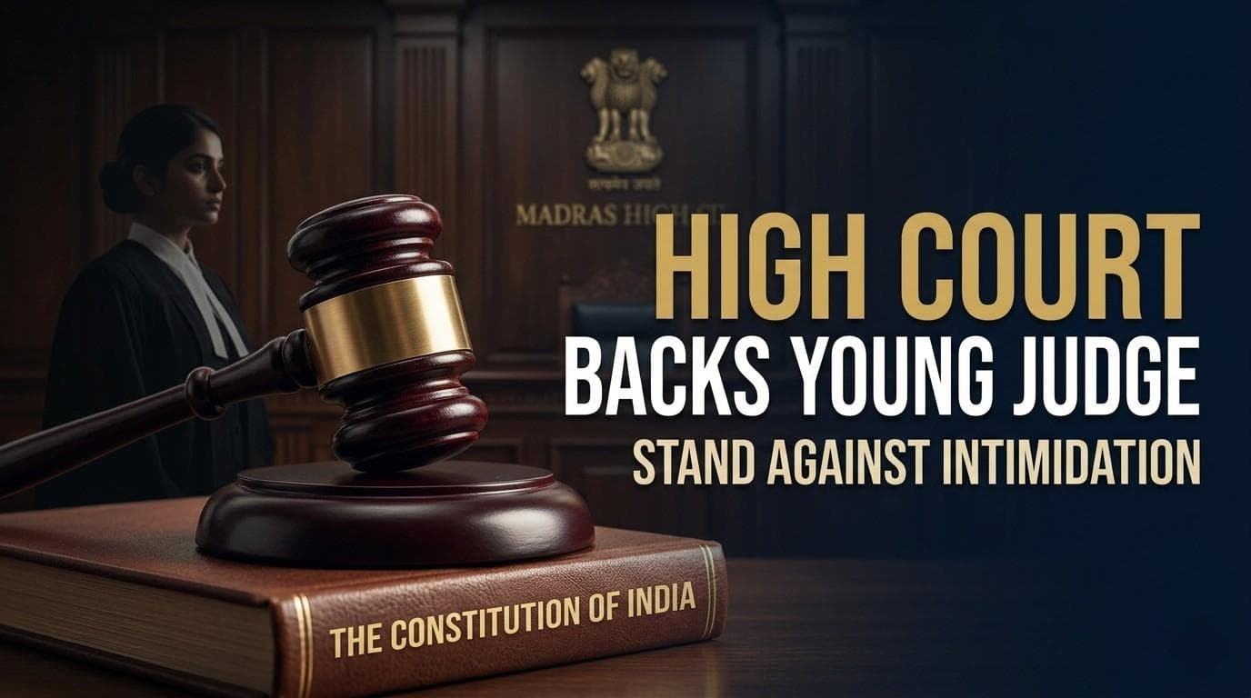 Madras High Court Commends Young Judge for Standing Up to Disruptive Lawyers